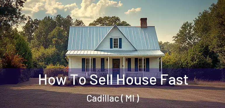  How To Sell House Fast Cadillac ( MI )