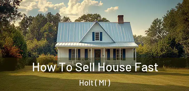  How To Sell House Fast Holt ( MI )