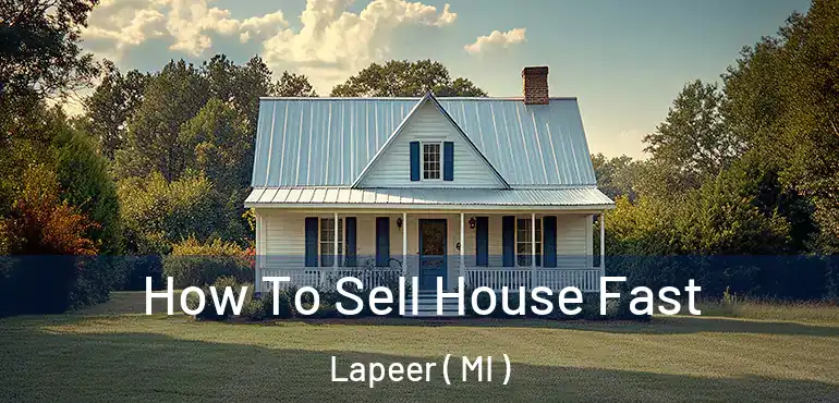 How To Sell House Fast Lapeer ( MI )
