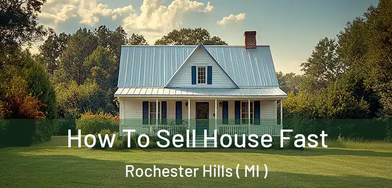  How To Sell House Fast Rochester Hills ( MI )