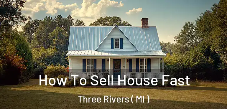  How To Sell House Fast Three Rivers ( MI )