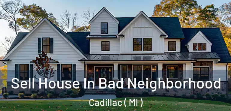  Sell House In Bad Neighborhood Cadillac ( MI )