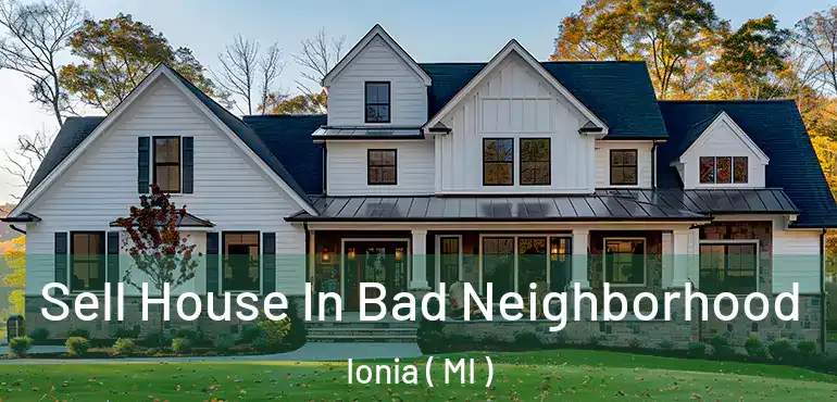  Sell House In Bad Neighborhood Ionia ( MI )