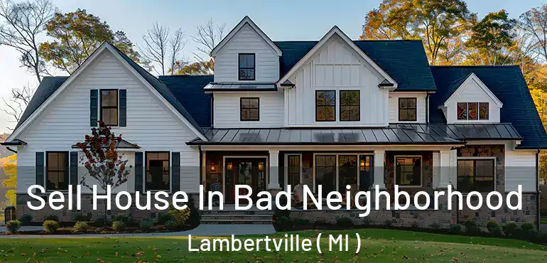  Sell House In Bad Neighborhood Lambertville ( MI )