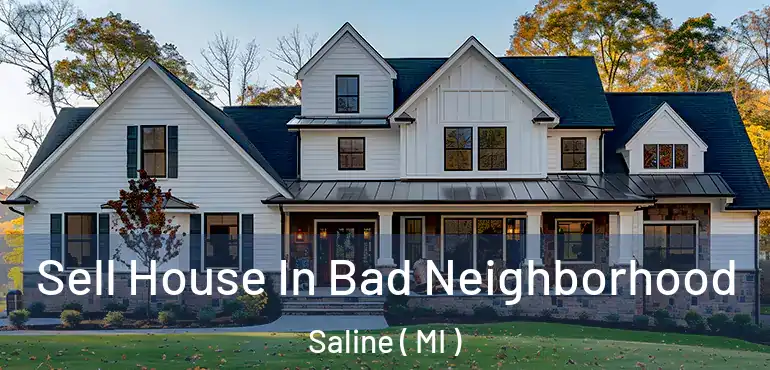  Sell House In Bad Neighborhood Saline ( MI )
