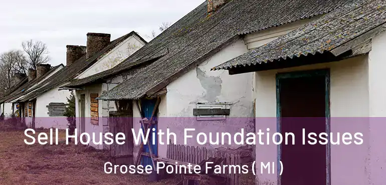  Sell House With Foundation Issues Grosse Pointe Farms ( MI )