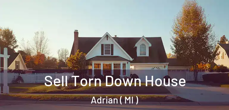  Sell Torn Down House Adrian ( MI )