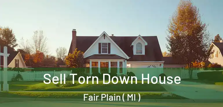 Sell Torn Down House Fair Plain ( MI )