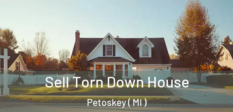  Sell Torn Down House Petoskey ( MI )