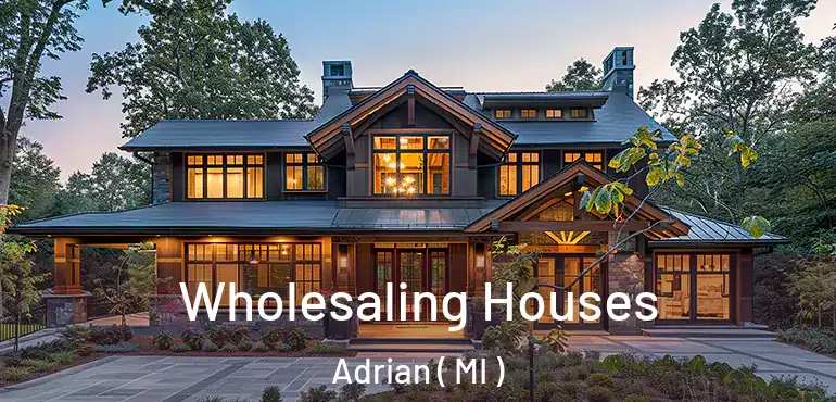  Wholesaling Houses Adrian ( MI )