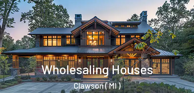  Wholesaling Houses Clawson ( MI )