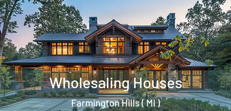  Wholesaling Houses Farmington Hills ( MI )